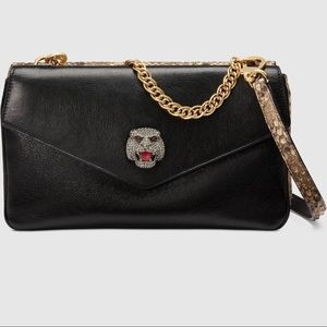 Python Medium Double Shoulder Bag - Gucci